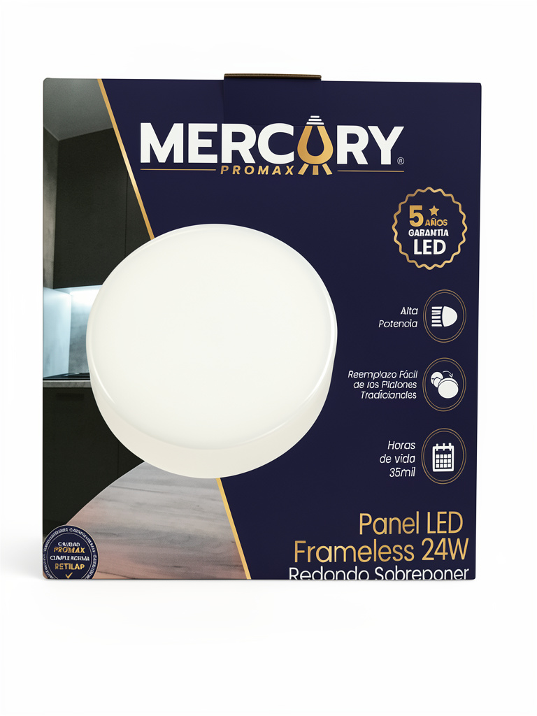 MERCURY Promax panel LED blanco 24W