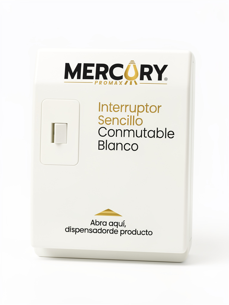 MERCURY Promax interruptor sencillo blanco
