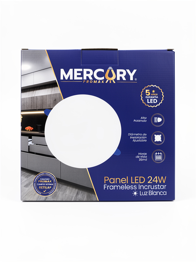Mercury Promax panel LED 24W blanco incrustar