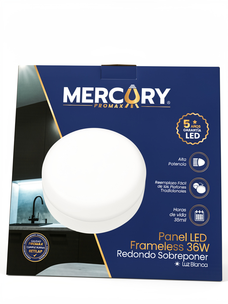 Mercury panel LED blanco 36W