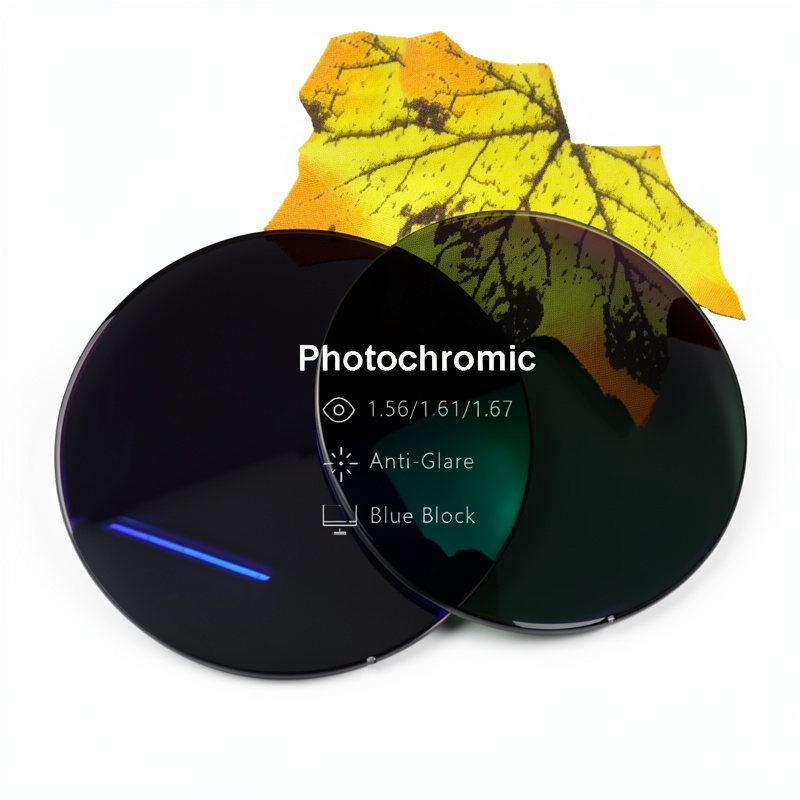Lente fotocromatico AR verde terminado