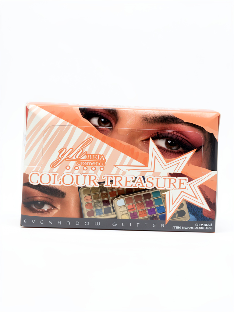 PALETA DE SOMBRAS CON GLITTER 28 COLORES 6PCS YH-7002-303B