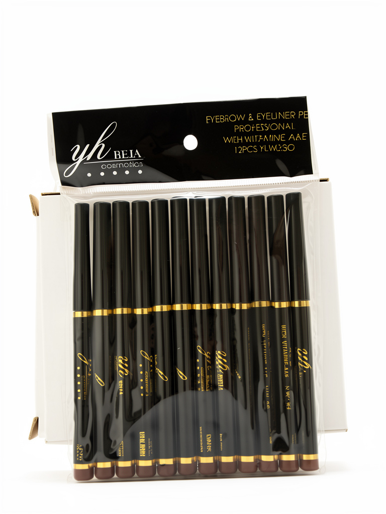 LAPIZ DE CEJA NEGRO 12PCS YH-8932MO