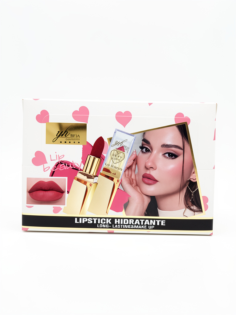 LIPSTICK HIDRATANTE LARGA DURACION 24PCS YH-0168A