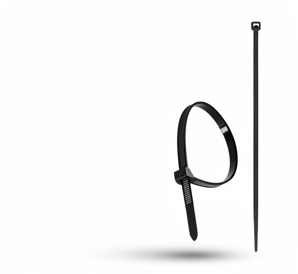FAJILLA PLASTICA 250mm NEGRA