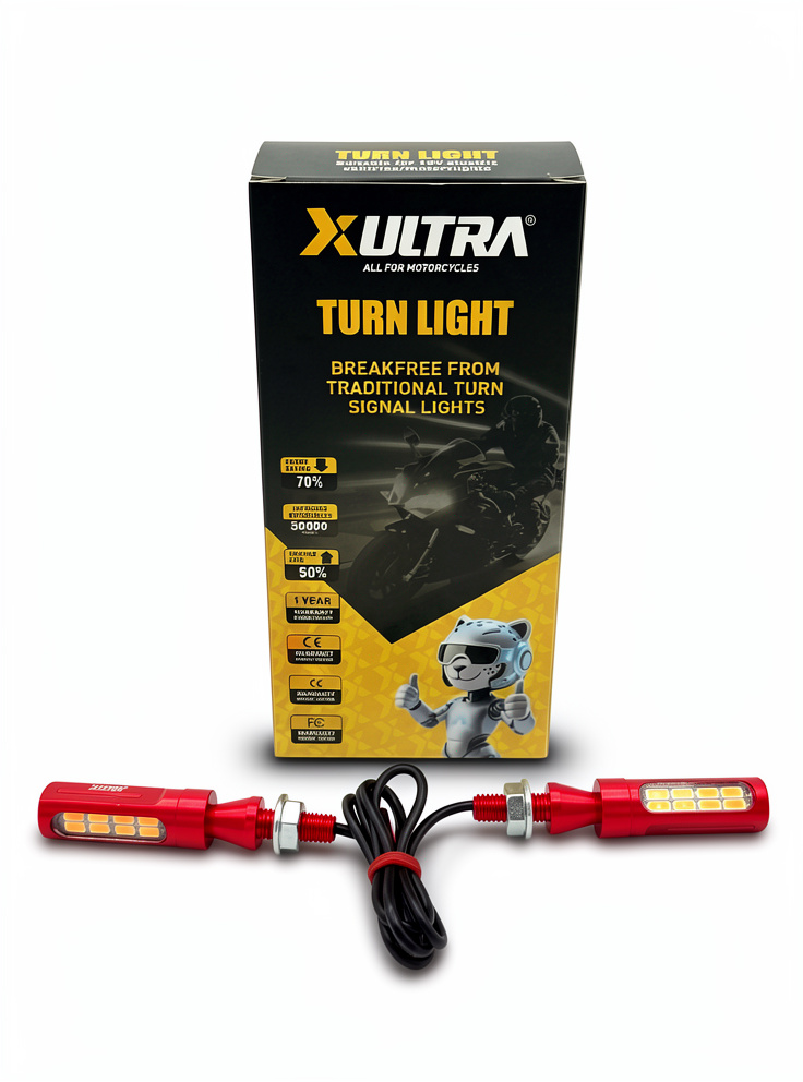 VIA LED METAL LARGA XULTRA ROJA