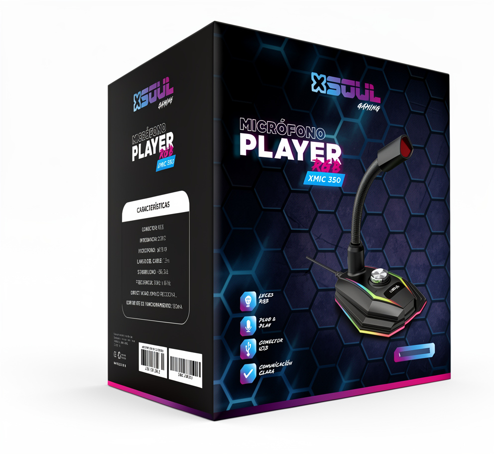 MICROFONO GAMER SOUL XMIC 350