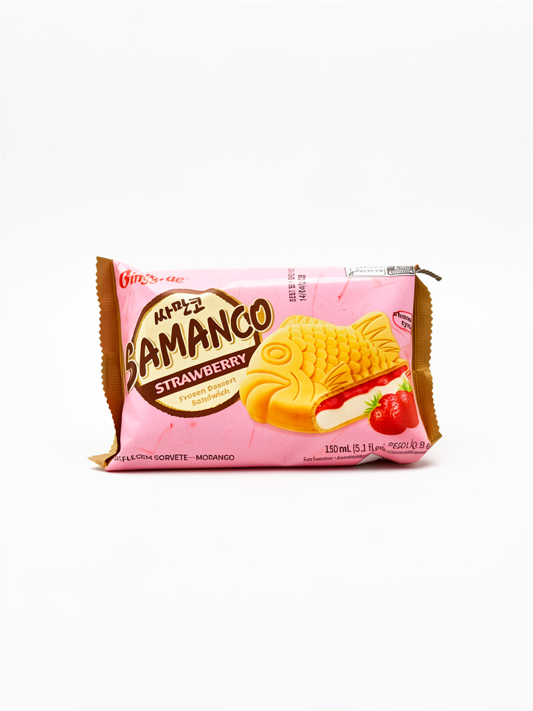 helado pescado fresa