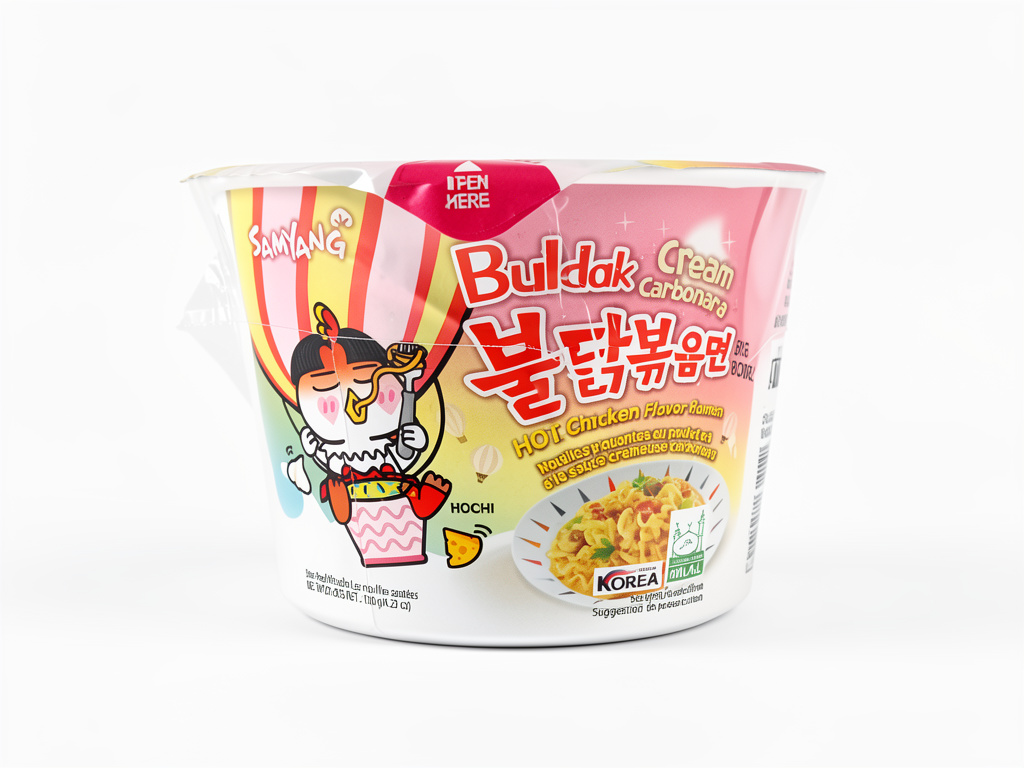 Ramen pote buldak cream carbonara