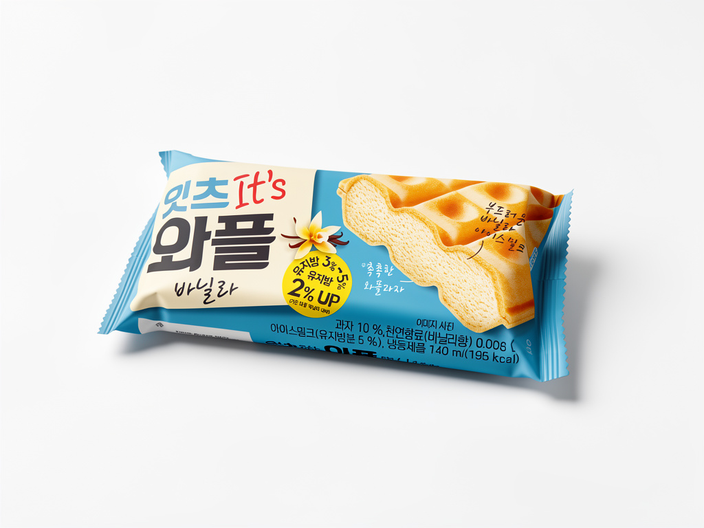Helado waffle vainilla