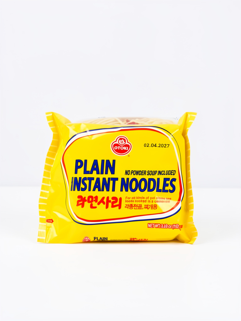 Ramen sin polvos solo fideo