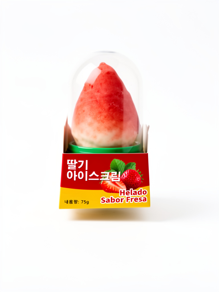 helado fresa