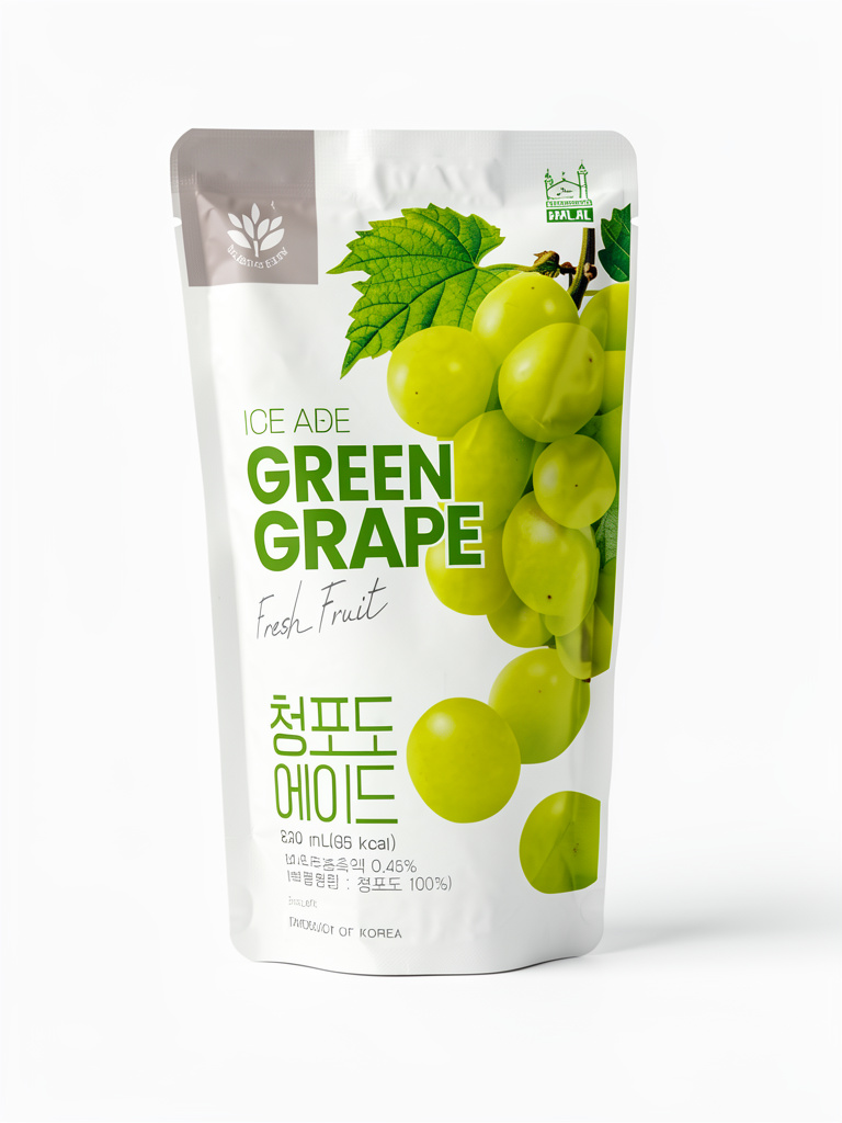 Pouch drink sabor uva verde