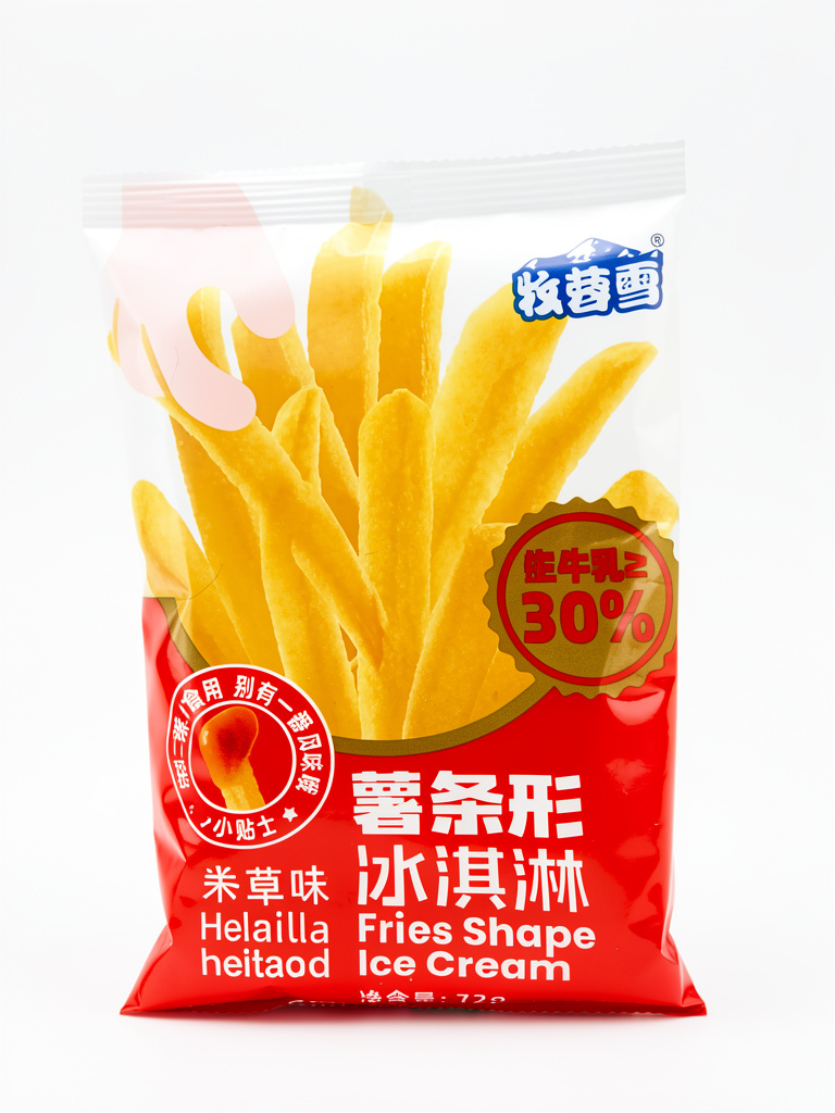 Helado papas fritas