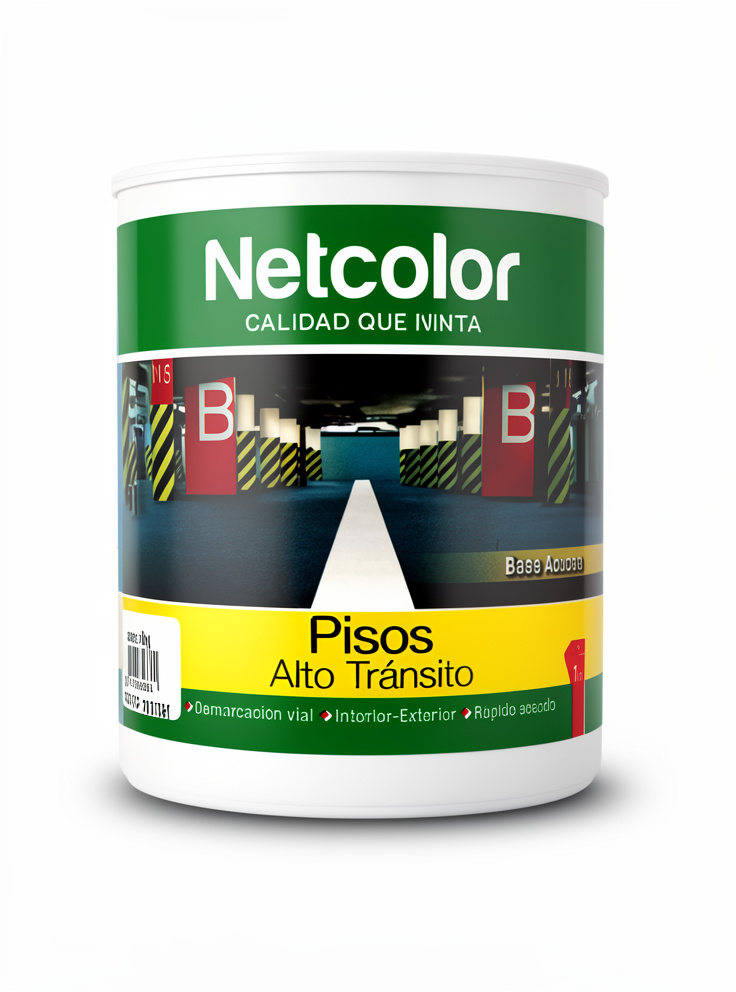NETCOLOR 1L PISO ALTO TRANSITO AMARILLO