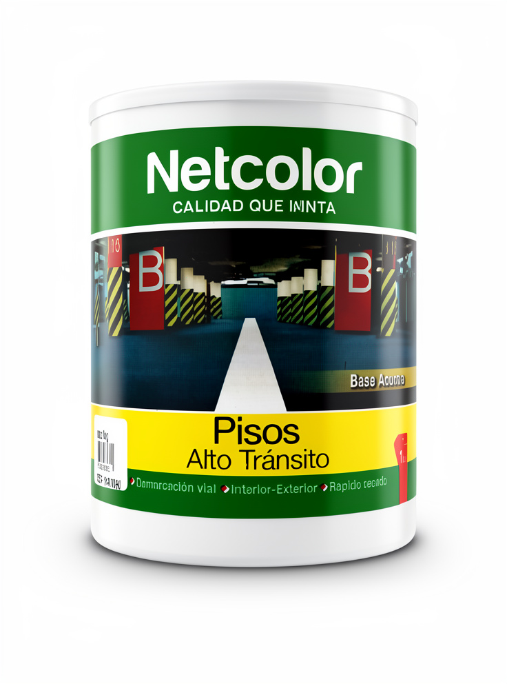 NETCOLOR 1L PISO ALTO TRANSITO BLANCO