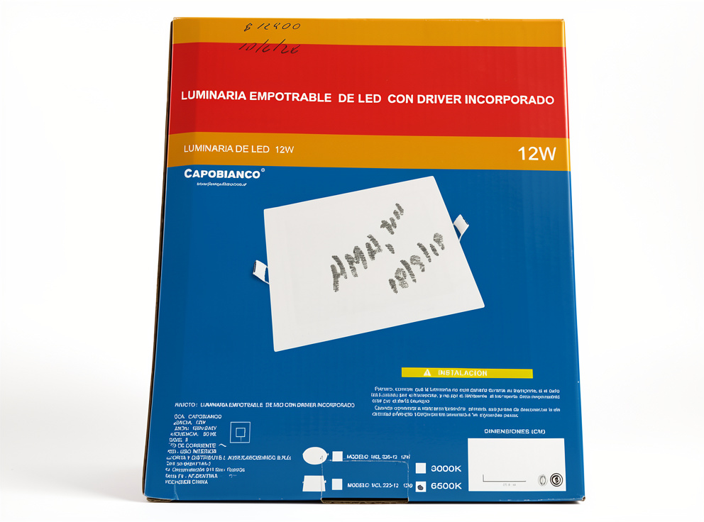 CAPOBIANCO LUMINARIA EMPOTRABLE LED 12W