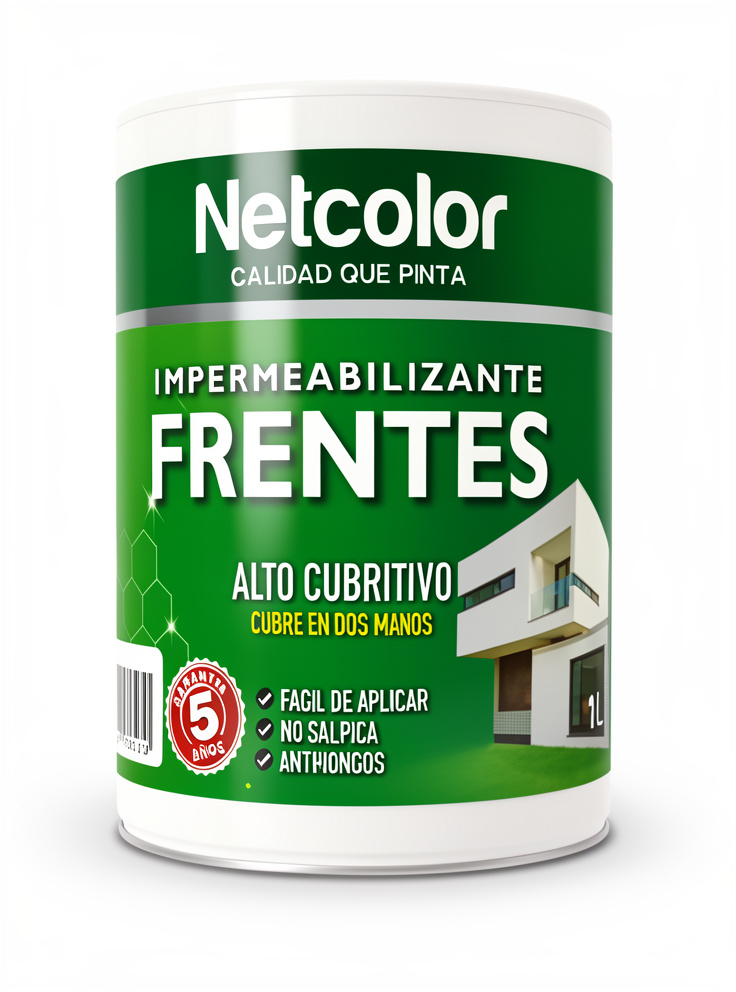 NETCOLOR 1L IMPERMEABILIZANTE FRENTES ALTO CUBRITIVO