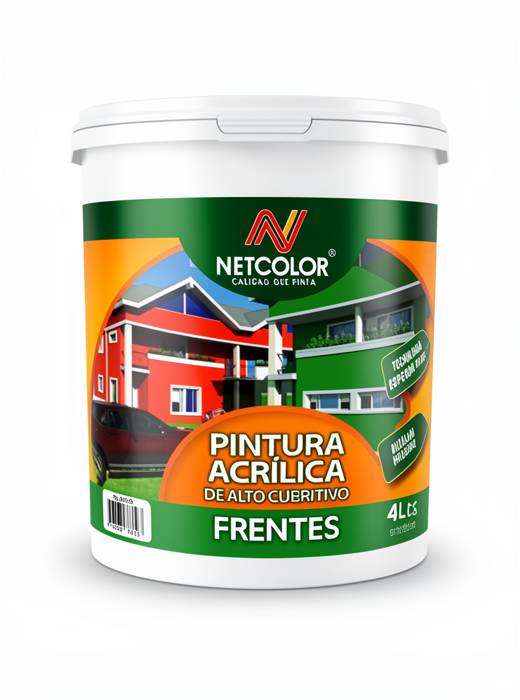 NETCOLOR 4L PINTURA ACRILICA DE ALTO CIBRITIVO FRENTES