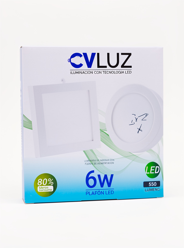 CVLUZ 6W ILUMINACION CON TECNPLOGIA LED PANEL LED REDONDA