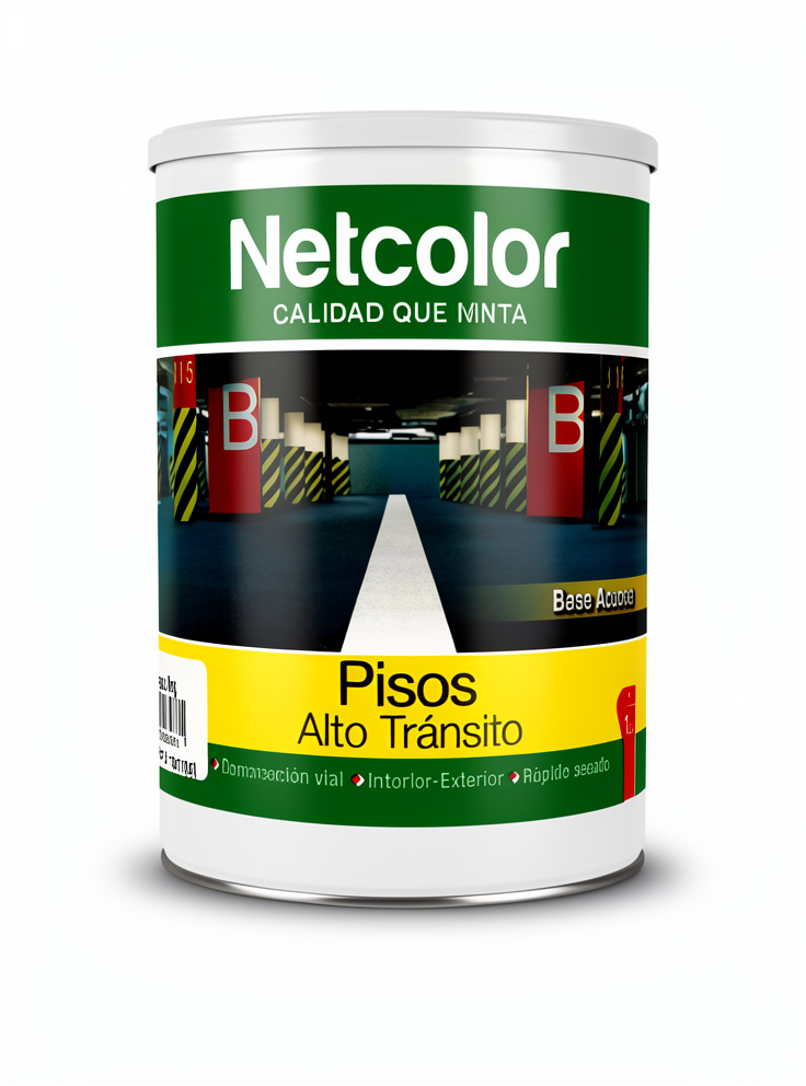 NETCOLOR 1L PISO ALTO TRANSITO VERDE