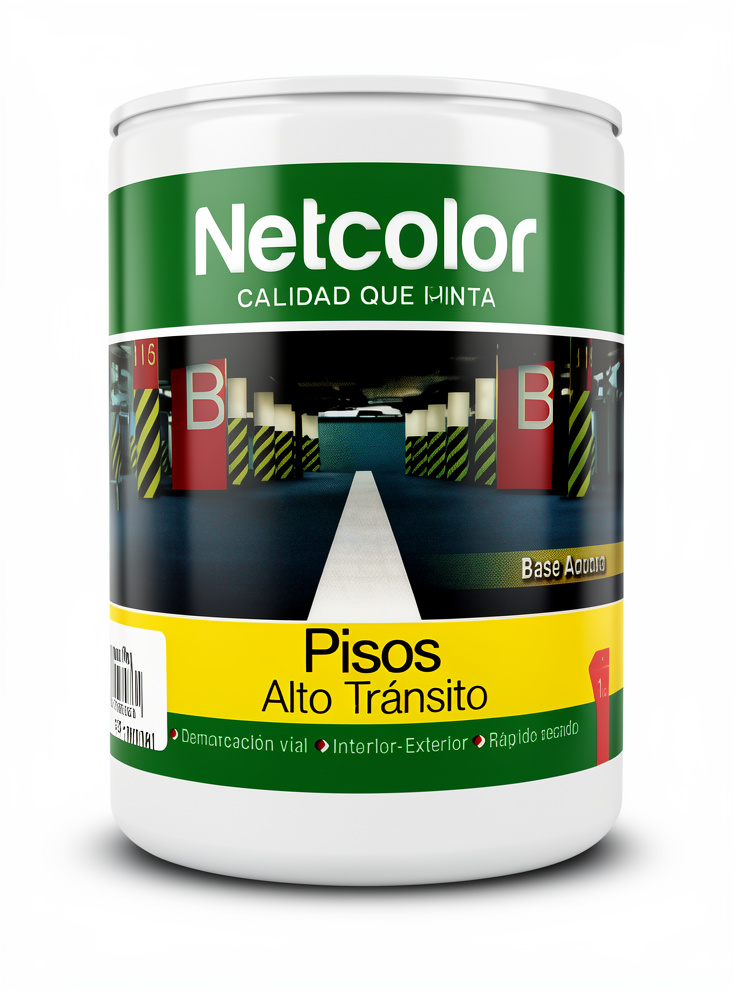 NETCOLOR 1L PISO ALTO TRANSITO ROJO4