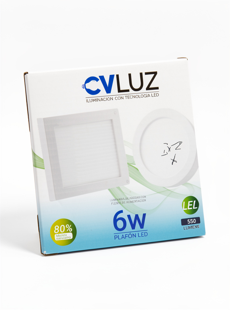 CVLUZ 6W ILUMINACION CON TECNPLOGIA LED  PLAFON LED REDONDO