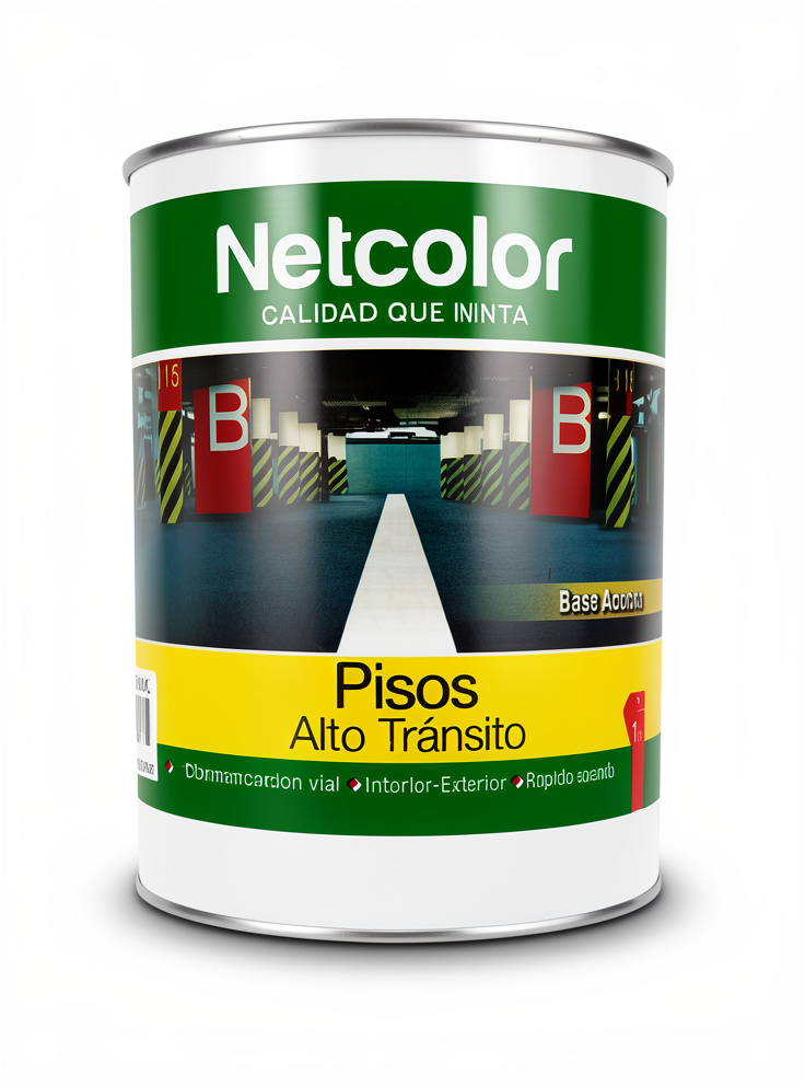 NETCOLOR 1L PISO ALTO TRANSITO GRIS