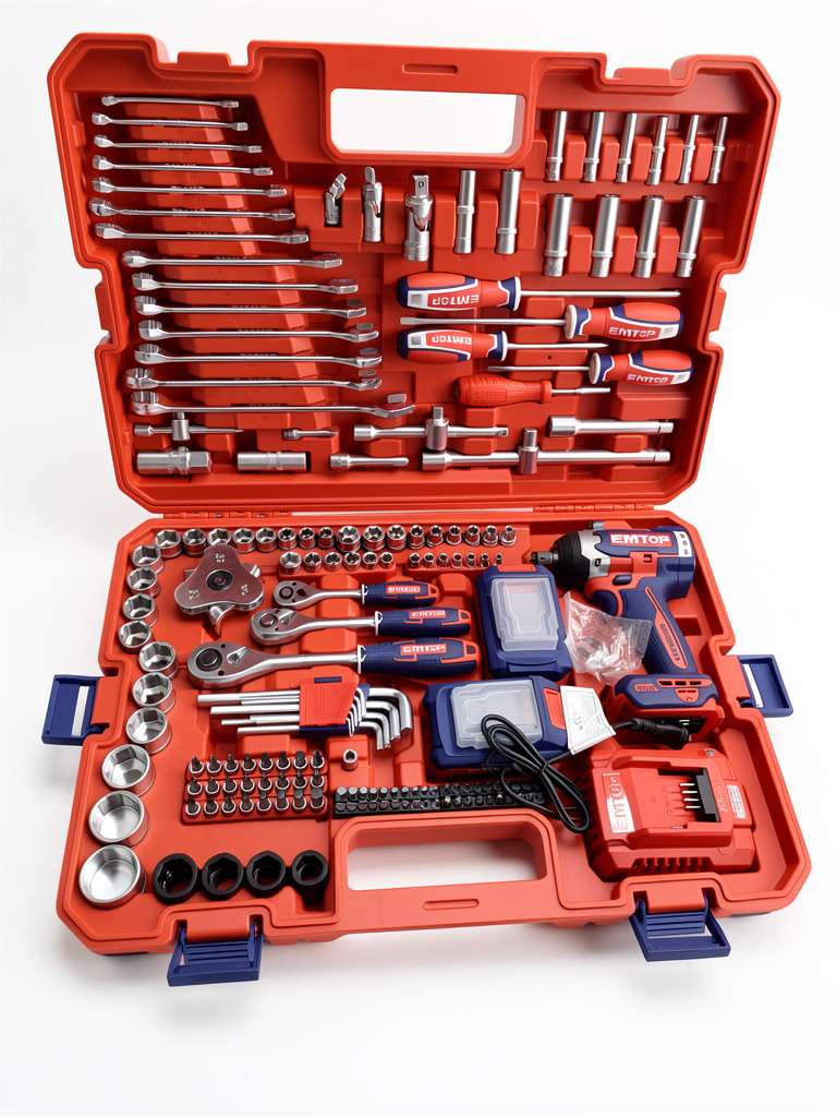 Combo caja de herramientas + llave de impacto