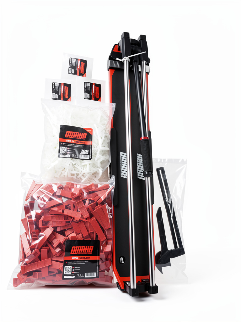 Combo cortadora de cerámica + separadores y cuñas plasticas omaha