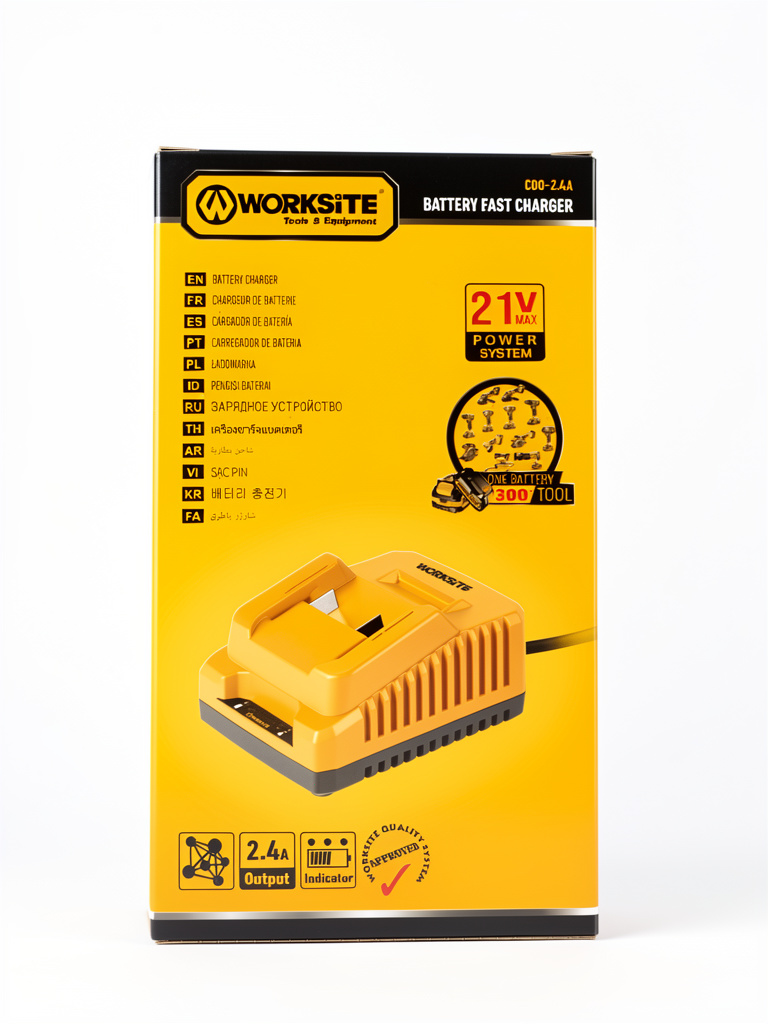 Cargador de batería worksite