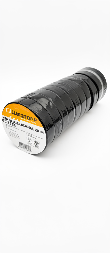 Cinta aisladora x20mts x10 unidades lusqtoff