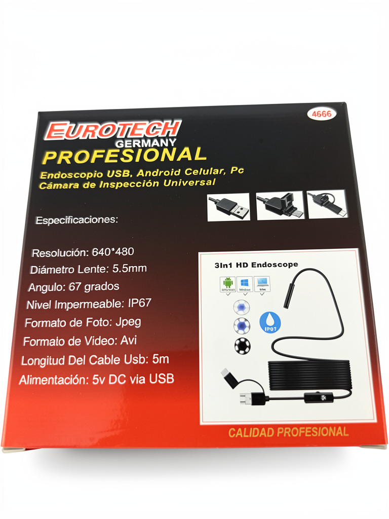 Cámara endoscopica Eurotech