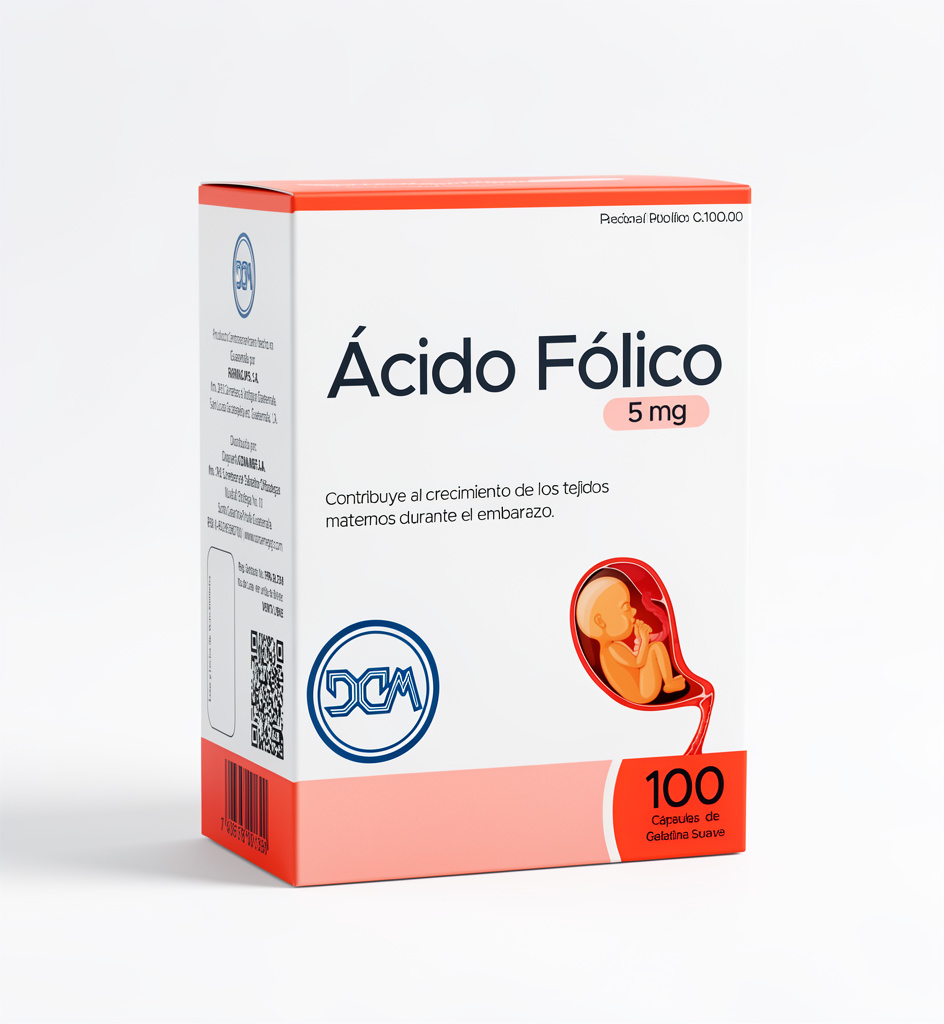 Ácido Folico x100 capsulas (Conamed)