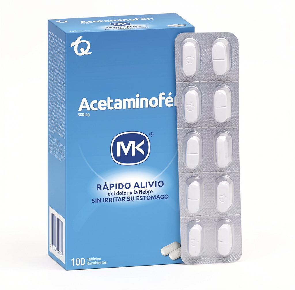 Acetaminofen tabletas MK