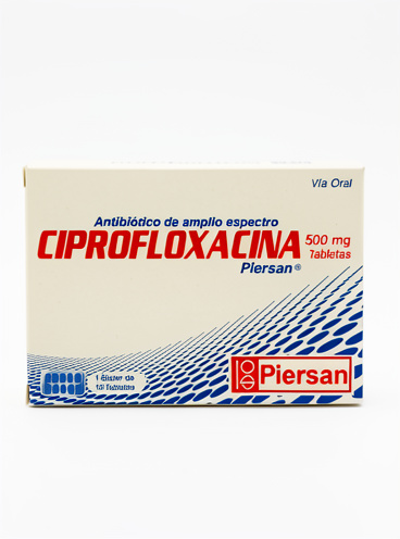 Ciprofloxacina x10 tabletas 500 mg (Piersan)