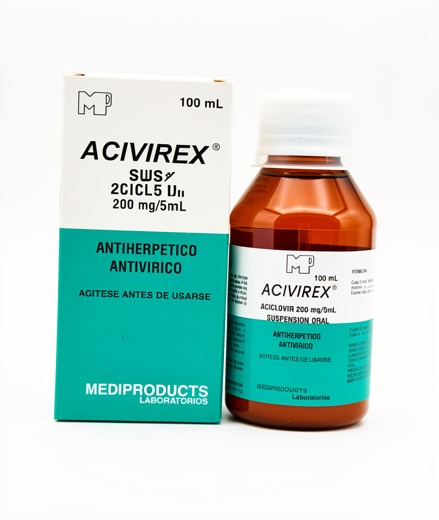 Acivirex sus. 200mg/5mg x100mL