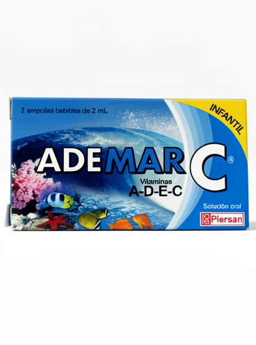 Ademar C Infantil x2 ampollas (Vitaminas B C) Piersan