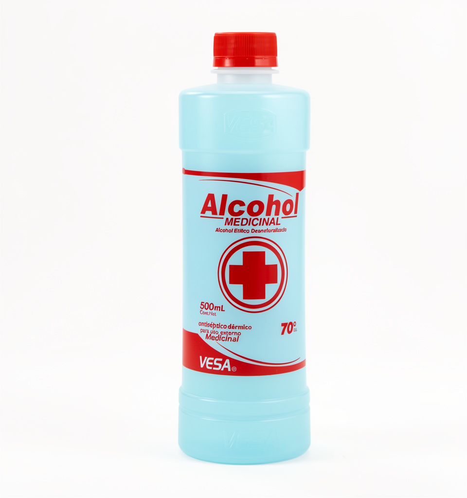 alcohol medio litro
