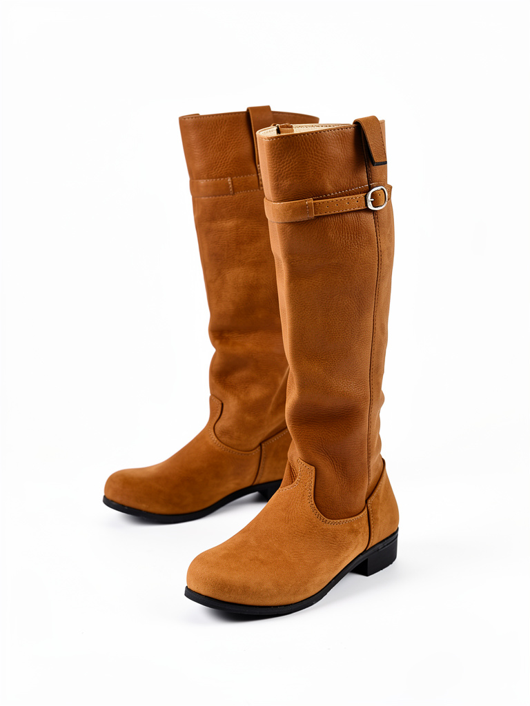 Botas marrones claras caña altas
