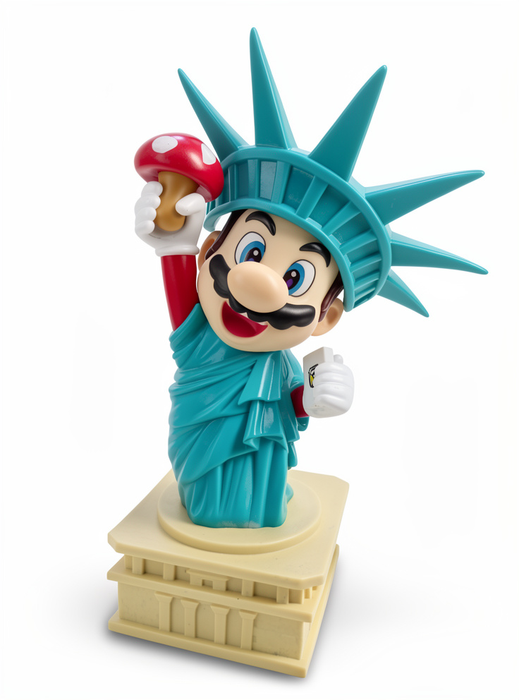 MARIO ESTATUA DE LA LIBERTAD