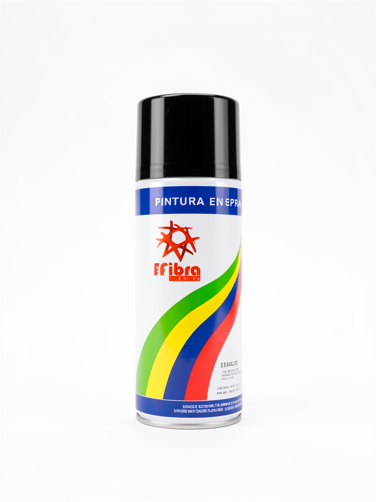 Pintura spray negro fibra