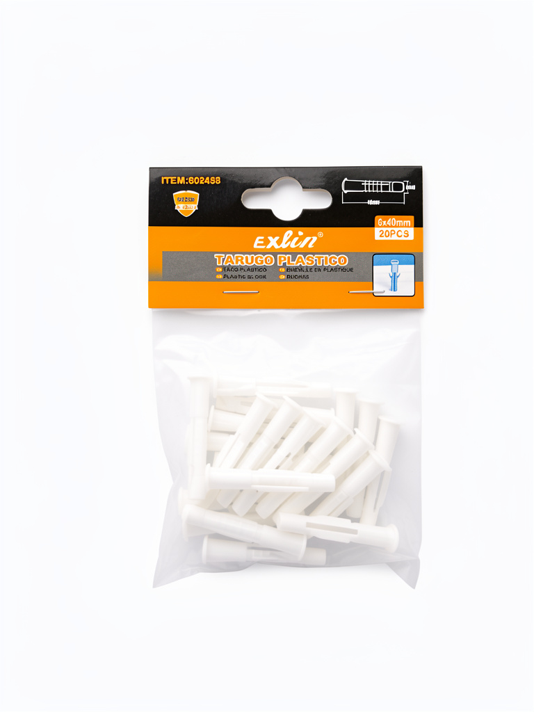 tarugo nylon 6x40mm