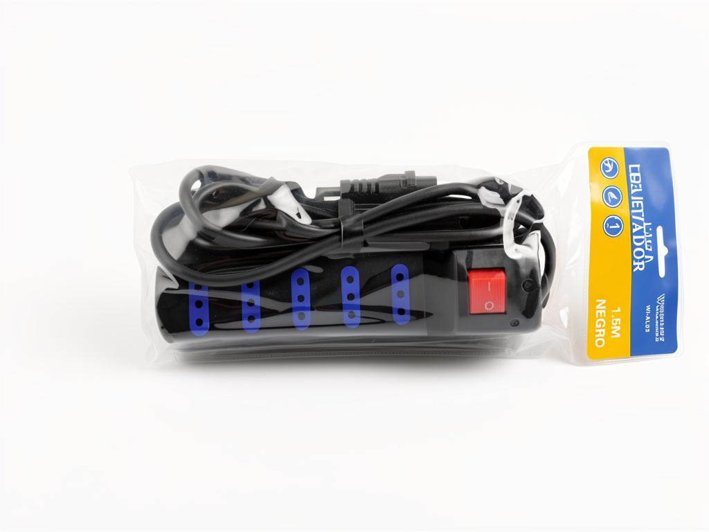 ALARGADOR NEGRO 1.5 MTS X 5 TOMAS
