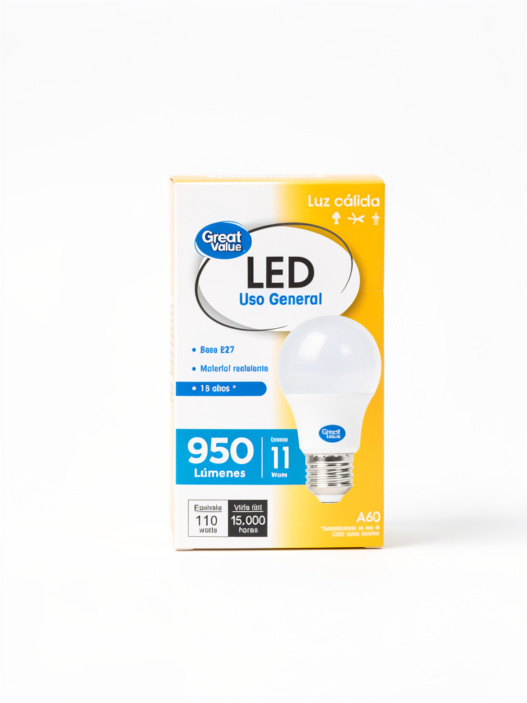 AMPOLLETA LED 11 WATT LUZ CALIDA