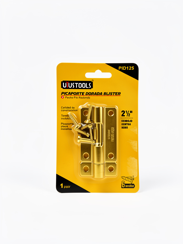 picaporte dorado 2 1/2"