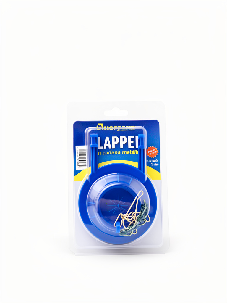Flapper azul con cadena