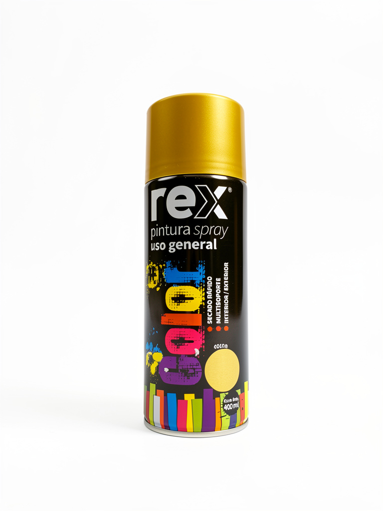 Pintura spray dorada rex