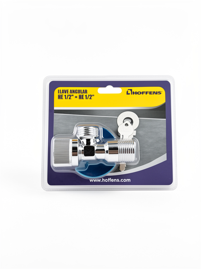 llave angular cromada