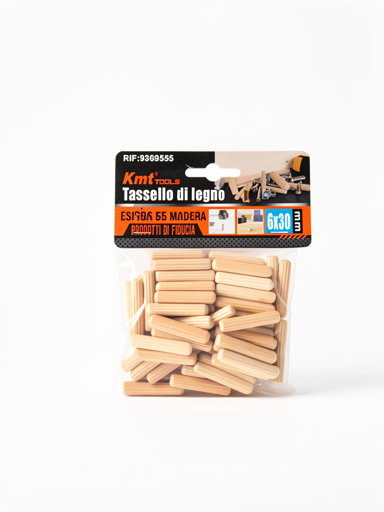 Kmt Tools tarugos madera 6x30mm